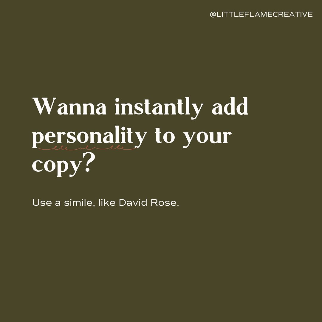 A universal copywriting prescription for more personality that never expires.
.
.
.
#CopyxDesign #CopywritingStudio #ConversionCopywriter #BrandCopywriter #BrandMessaging #CopywritingTips #BrandPositioning #BrandVoice #MarketingTips #CreateCultivate 