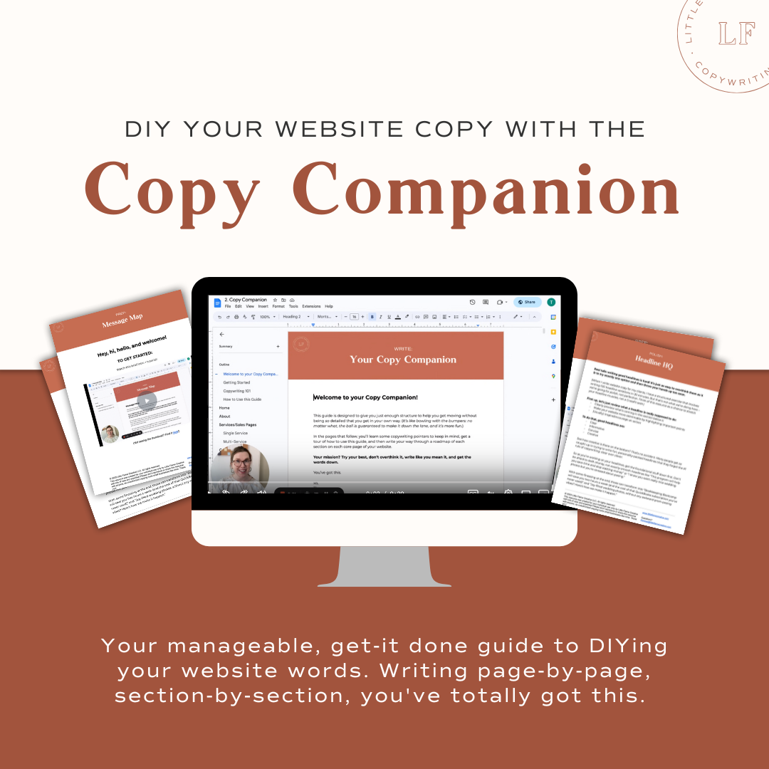 The Copy Companion - DIY Copywriting Guide β Little Flame Creative ...