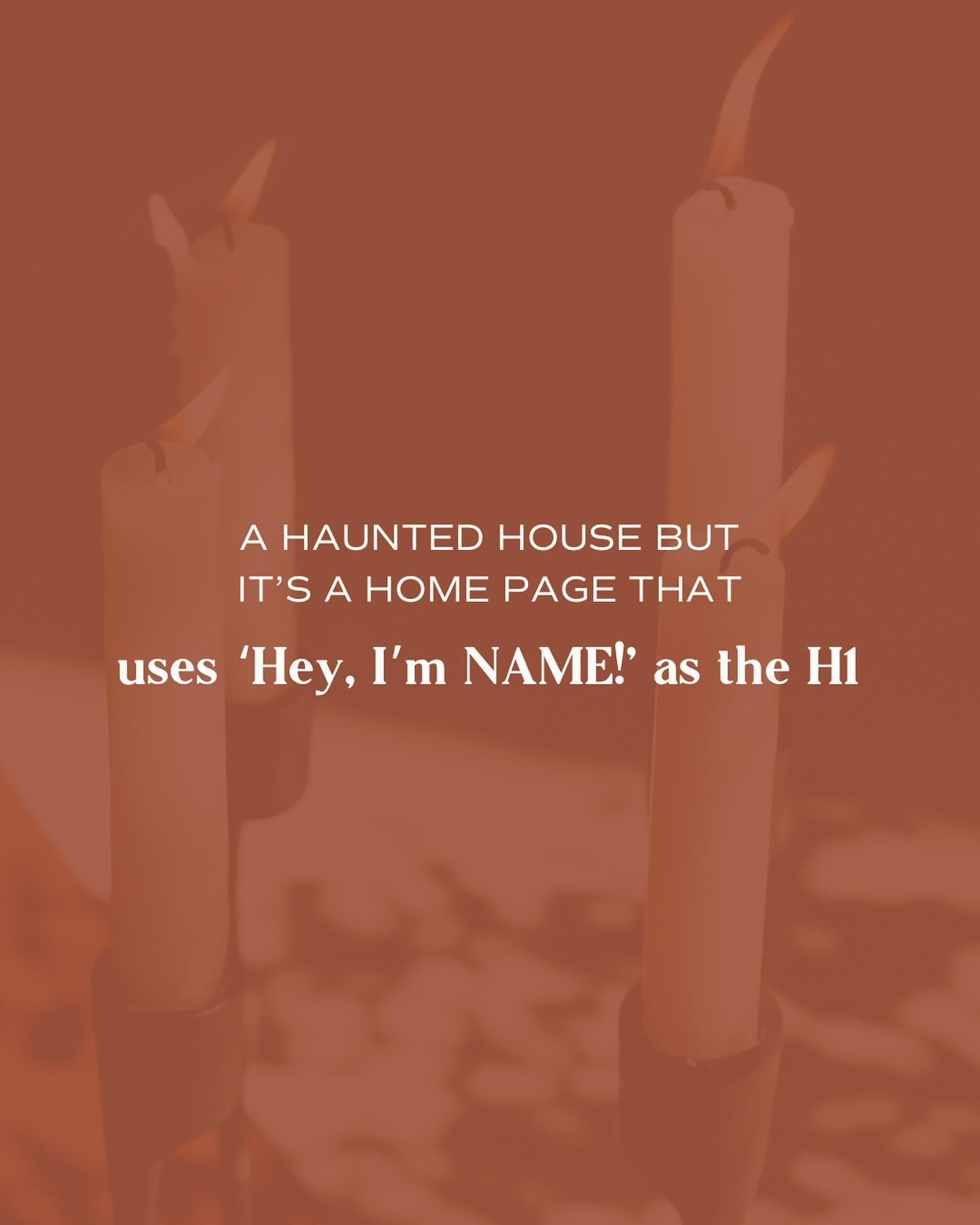 It&rsquo;s spooky out there, y&rsquo;all! Hire a copywriter to stay safe 😉

PS. If you&rsquo;re like &lsquo;wait why is that bad?&rsquo; on any of them, just ask! I&rsquo;m here to entertain AND explain hehe