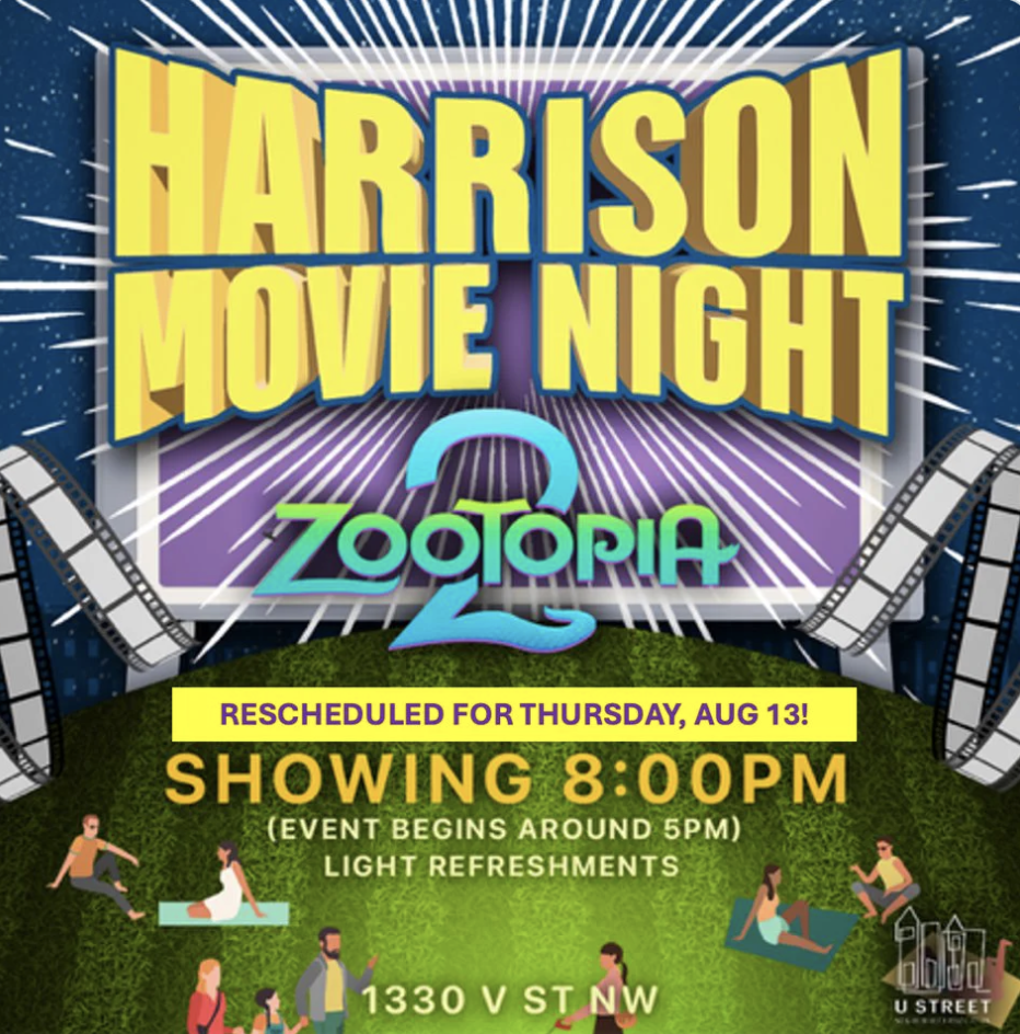 U Street Movie Night: Zootopia 2 @ Harrison Park