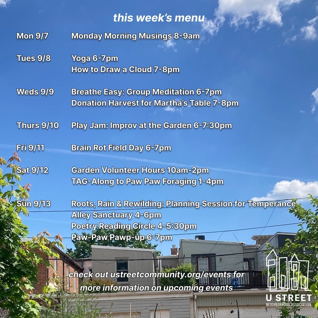 September is HERE with a fresh new slate of events ☁️🌤️ Get involved!