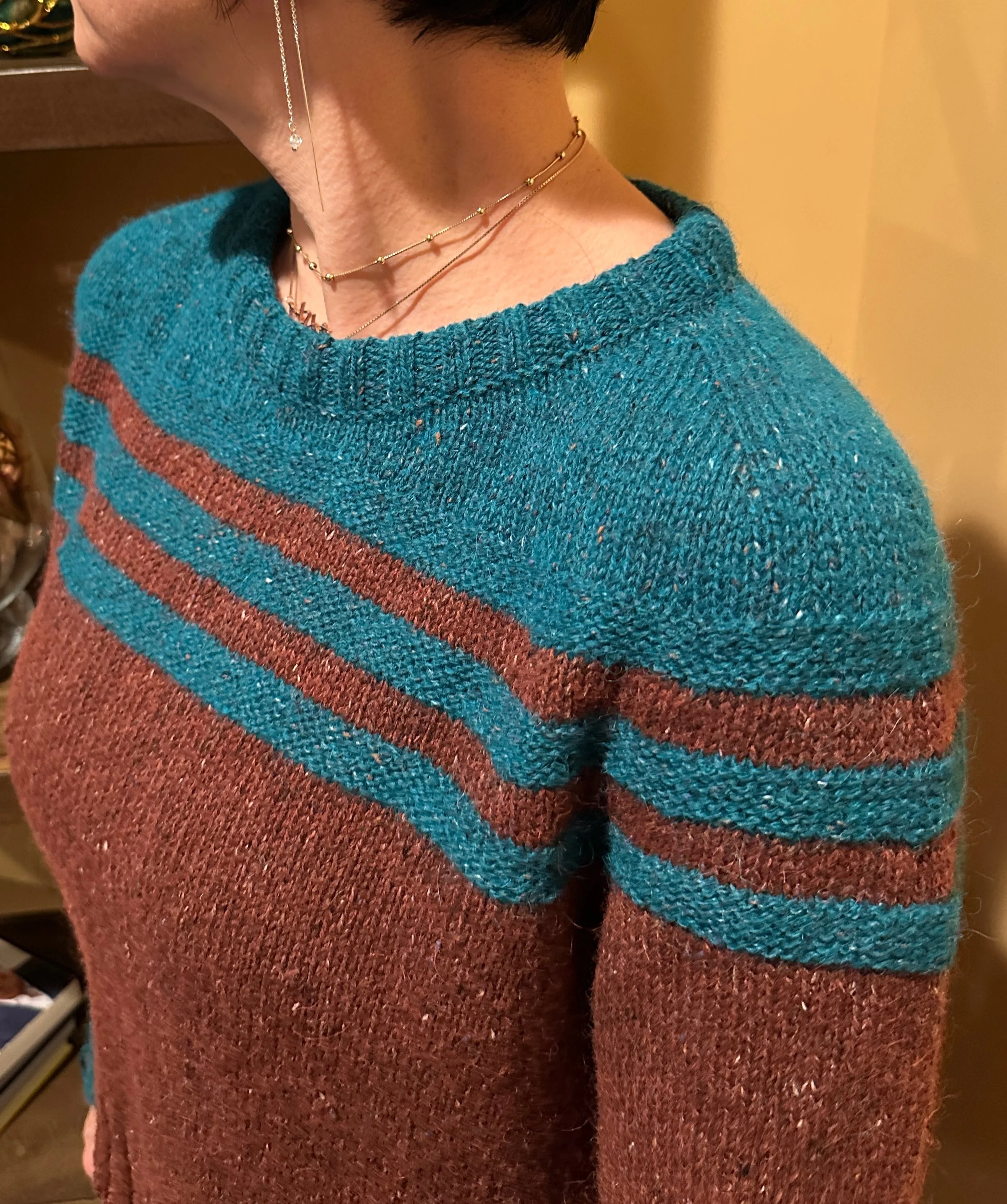 Yoke sweaters… Do you knit to fit or do you biased knit? — purLZknitting