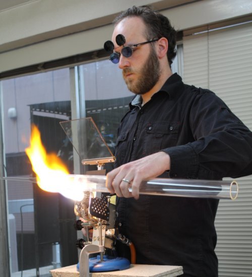 Glass blowing blow torch / glass art at the Corning Museum of