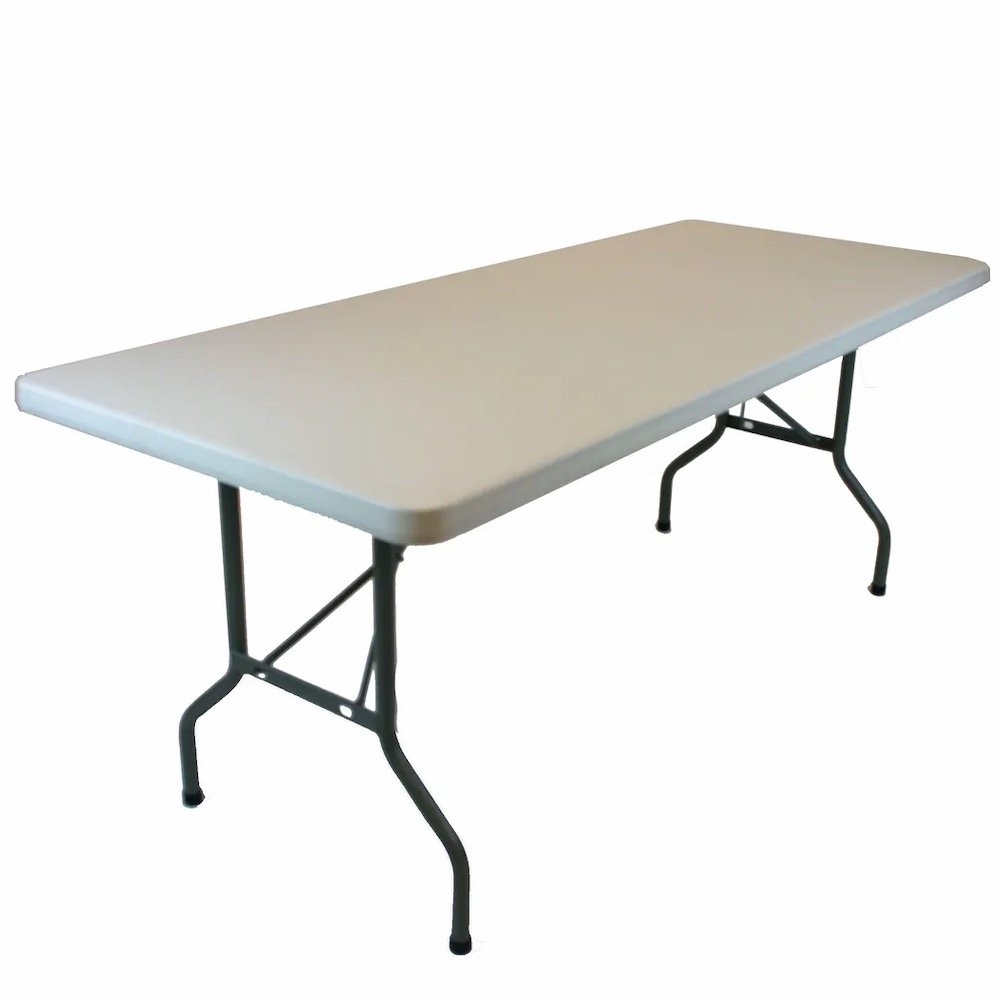 6-foot heavy duty banquet tables available for event rental in Charlotte, NC from SASHES.