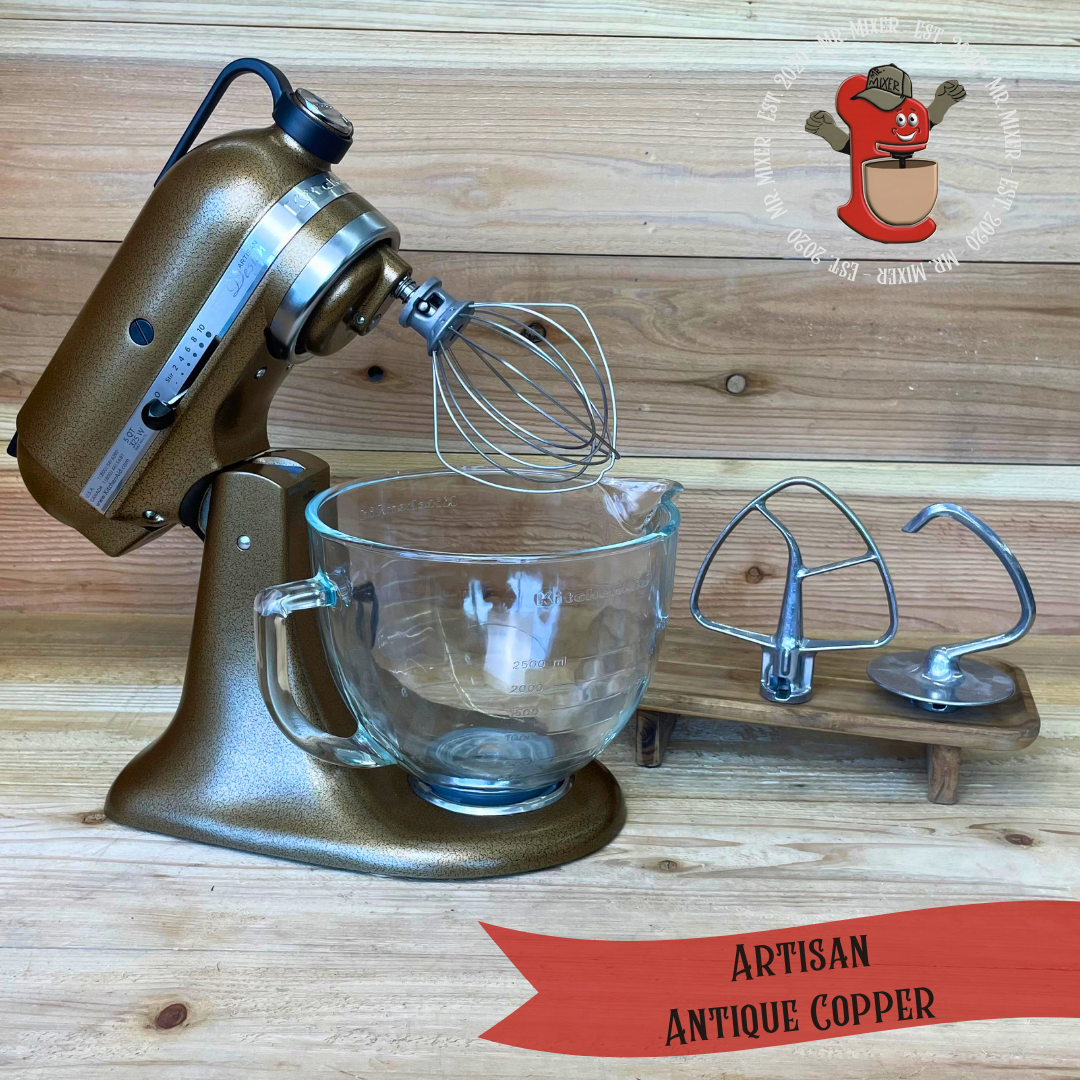 Mr. Mixer Upgraded KitchenAid Artisan (KSM155GBQC0) 5 Quart Antique Copper With Attachments #652