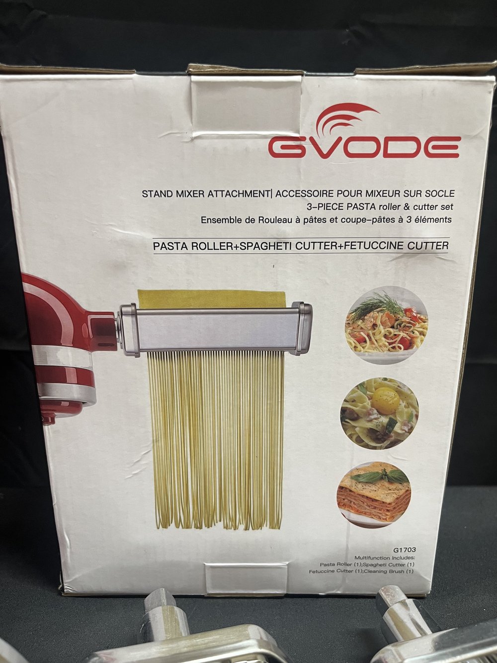 Gvode Pasta Attachment for KitchenAid Stand Mixer Included Pasta