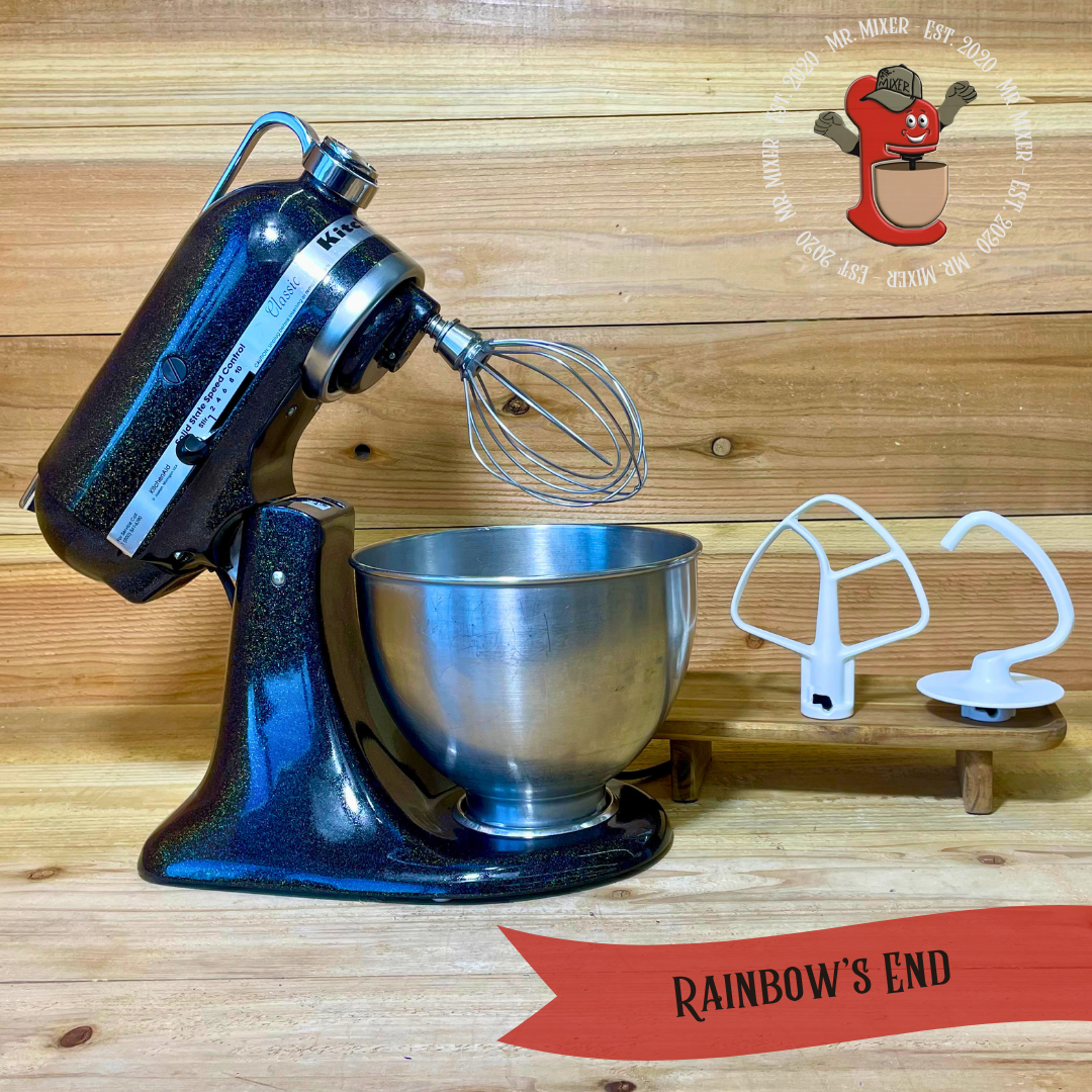 Mr. Mixer Upgraded KitchenAid Rainbow's End With Coated Attachments