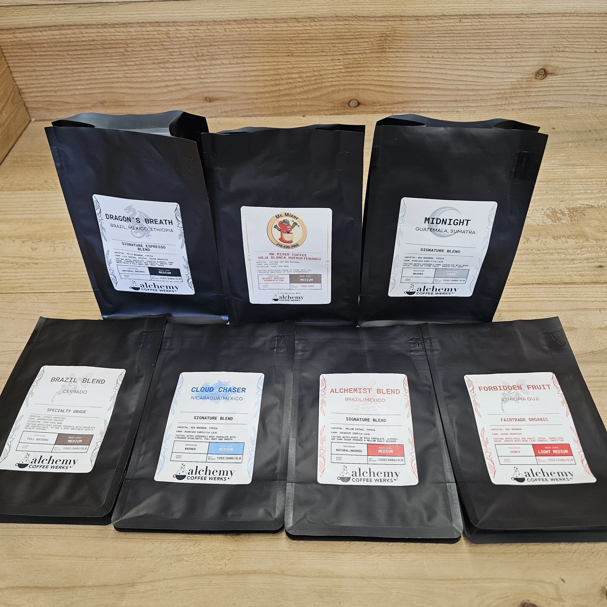 Around the World in 7 Flavors Coffee Flight