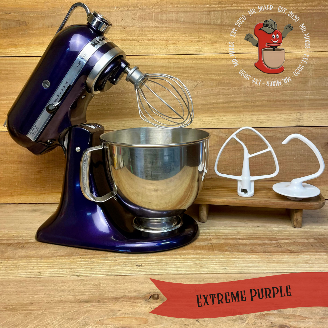 Mr. Mixer Upgraded KitchenAid Extreme Purple With Coated Attachments