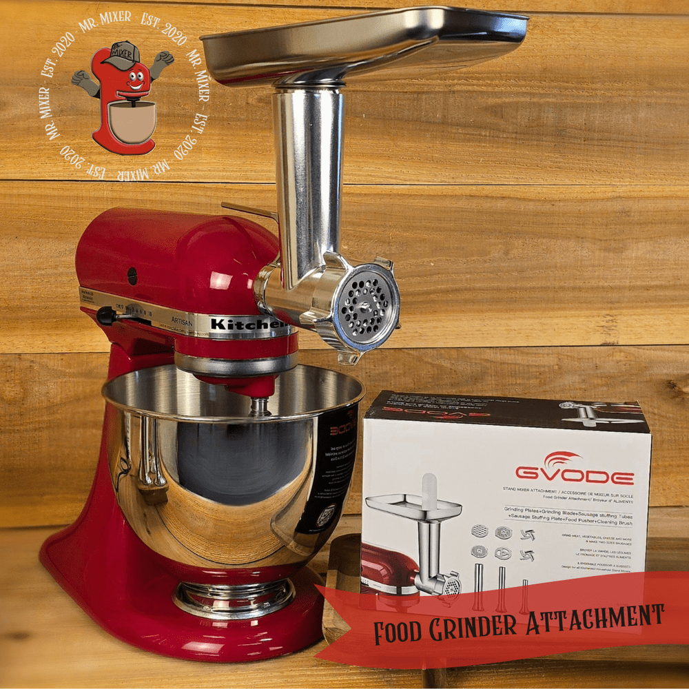 Stainless Steel Food Grinder Attachment — Mixer