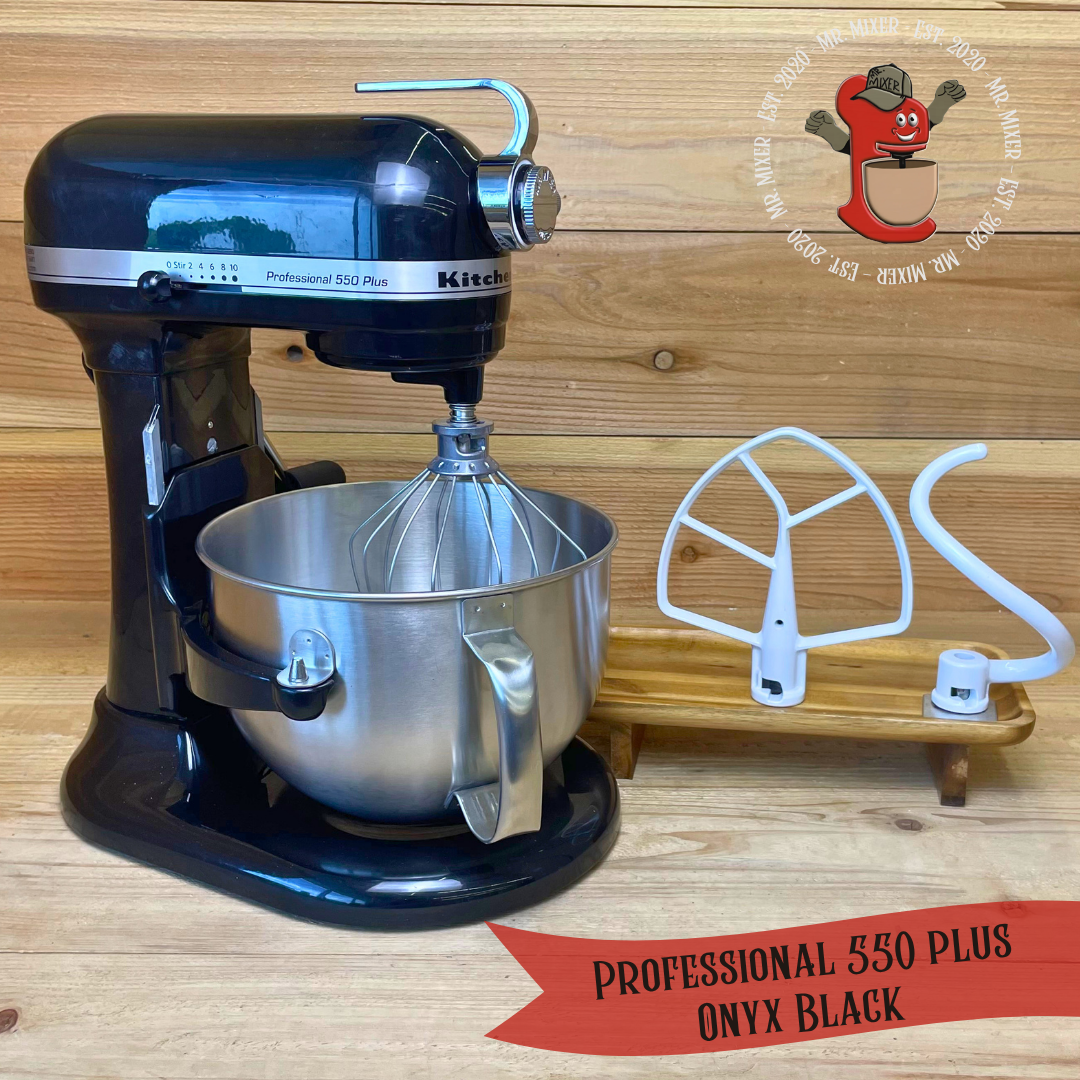 Mr. Mixer Upgraded KitchenAid Professional 550 Plus (KV25MEXOB5) 6 Quart Onyx Black With Coated Attachments #735