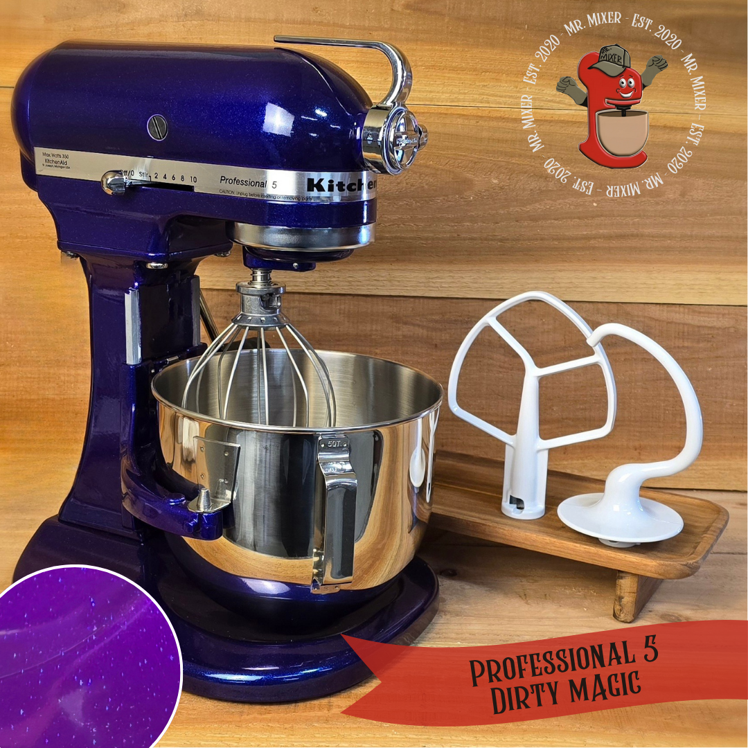 Mr. Mixer Upgraded KitchenAid Professional 5 - 5 Quart "Dirty Magic" with Coated Attachments #70
