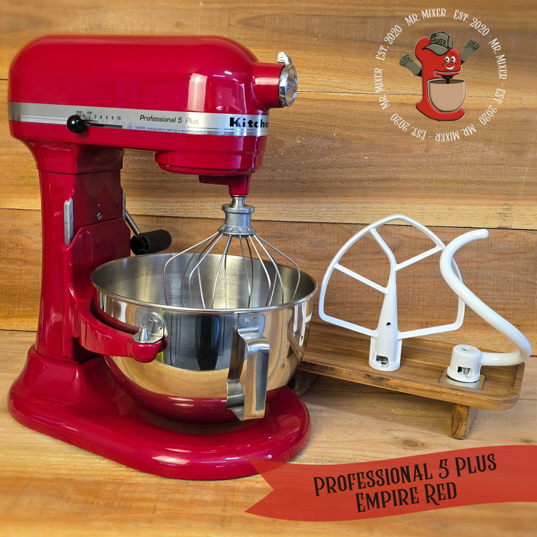 Mr. Mixer Upgraded KitchenAid Pro 5 Plus Empire Red with Coated Attachments #10