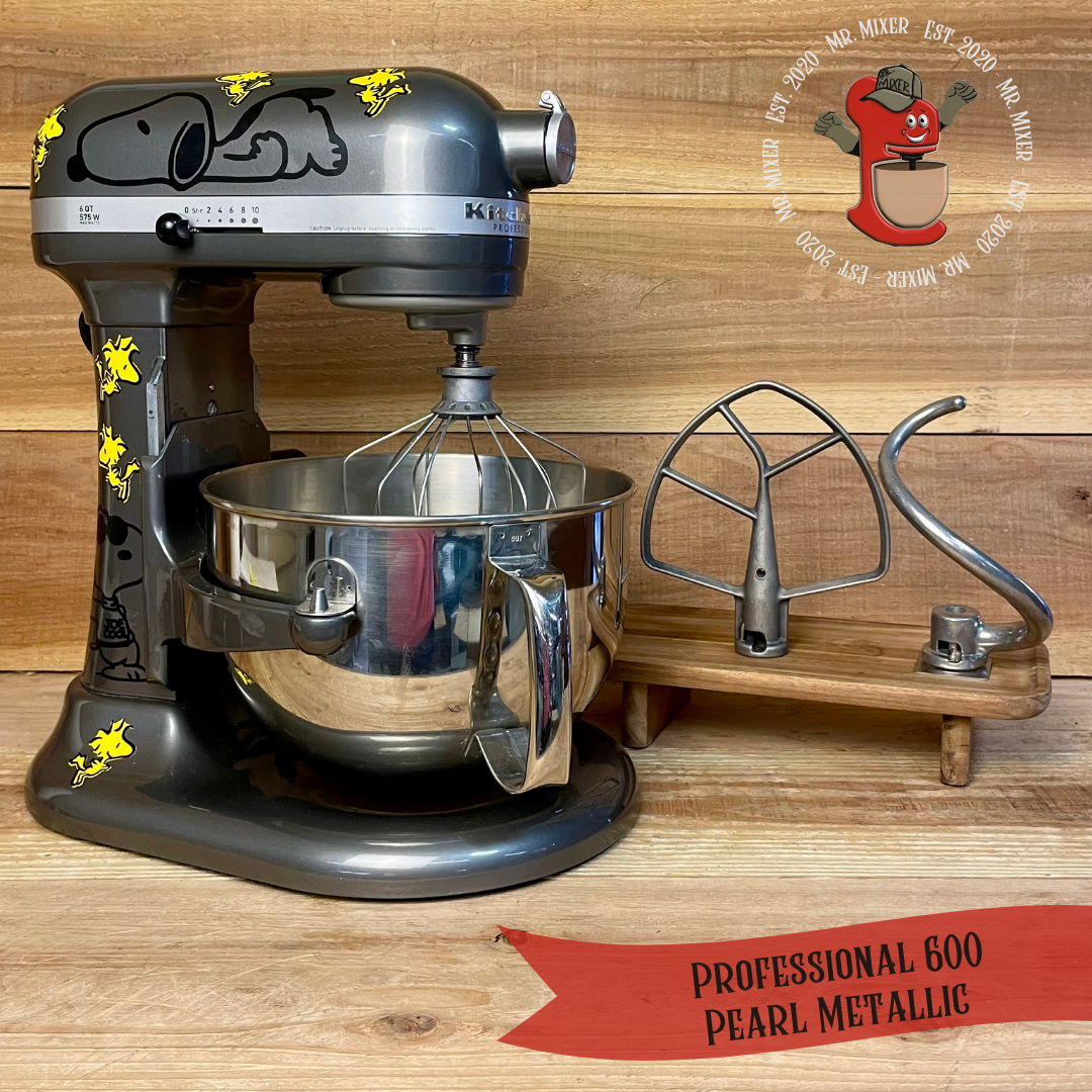 Mr. Mixer Upgraded KitchenAid Professional 600 (KP26M1XPM) 6 Quart Pearl Metallic With Attachments #471