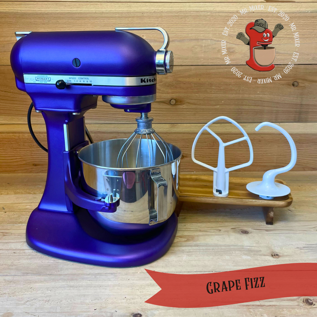 Mr. Mixer Upgraded KitchenAid Grape Fizz With Coated Attachments