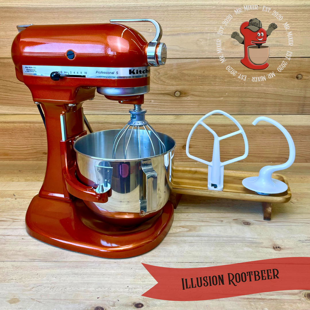 Mr. Mixer Upgraded KitchenAid Illusion Rootbeer With Coated Attachments