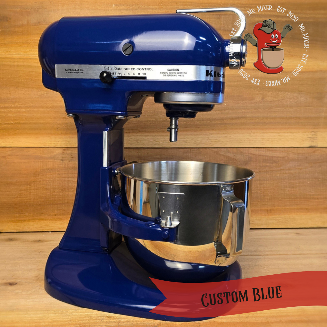 Mr. Mixer Upgraded KitchenAid Custom Blue With Coated Attachments — Mr ...
