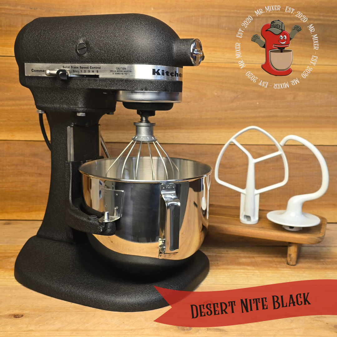 Mr. Mixer Upgraded KitchenAid Desert Nite Black With Coated Attachments