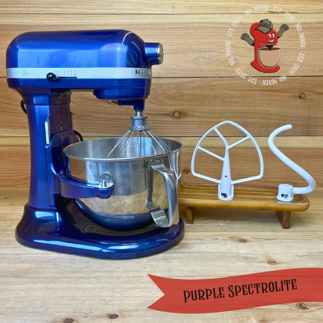 Mr. Mixer Upgraded KitchenAid Purple Spectrolite With Coated Attachments