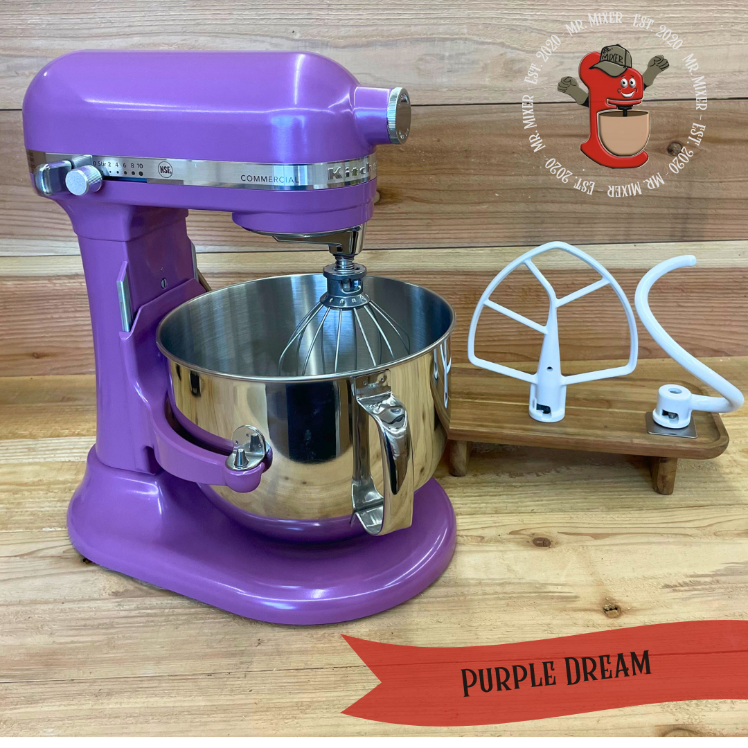 Mr. Mixer Upgraded KitchenAid Purple Dream With Coated Attachments