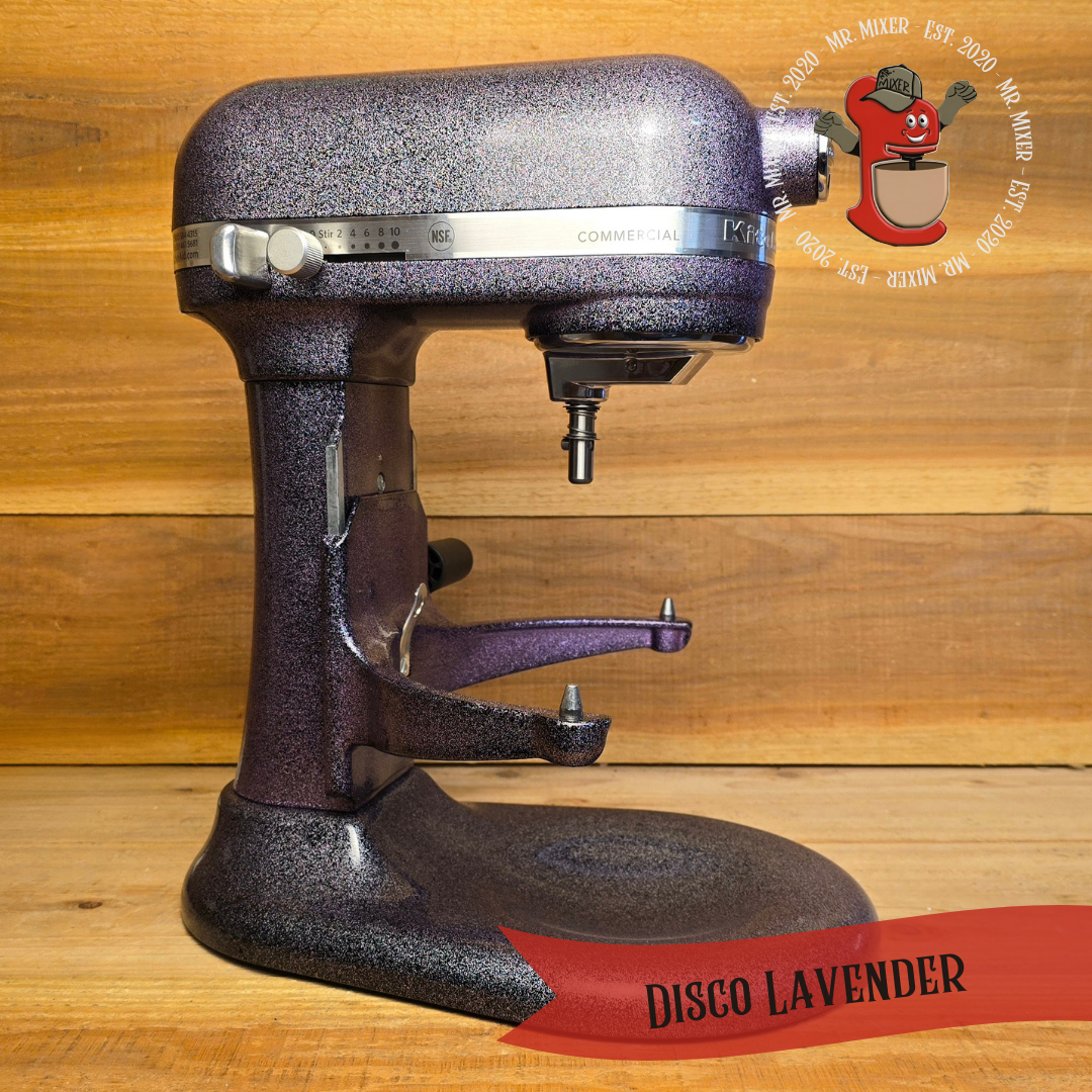 Mr. Mixer Upgraded KitchenAid Disco Lavender With Coated Attachments