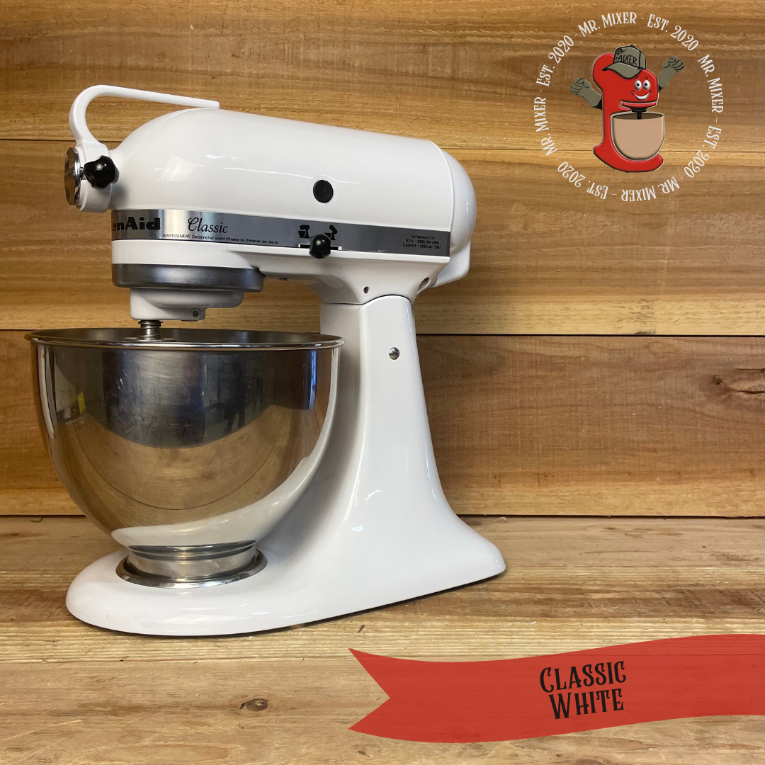 Mr. Mixer Upgraded KitchenAid Classic Plus (KSM75WH) 4.5 Quart
