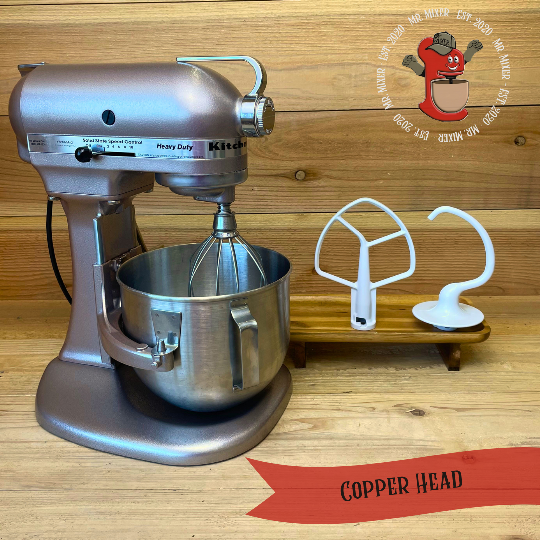 Mr. Mixer Upgraded KitchenAid Copper Head With Coated Attachments