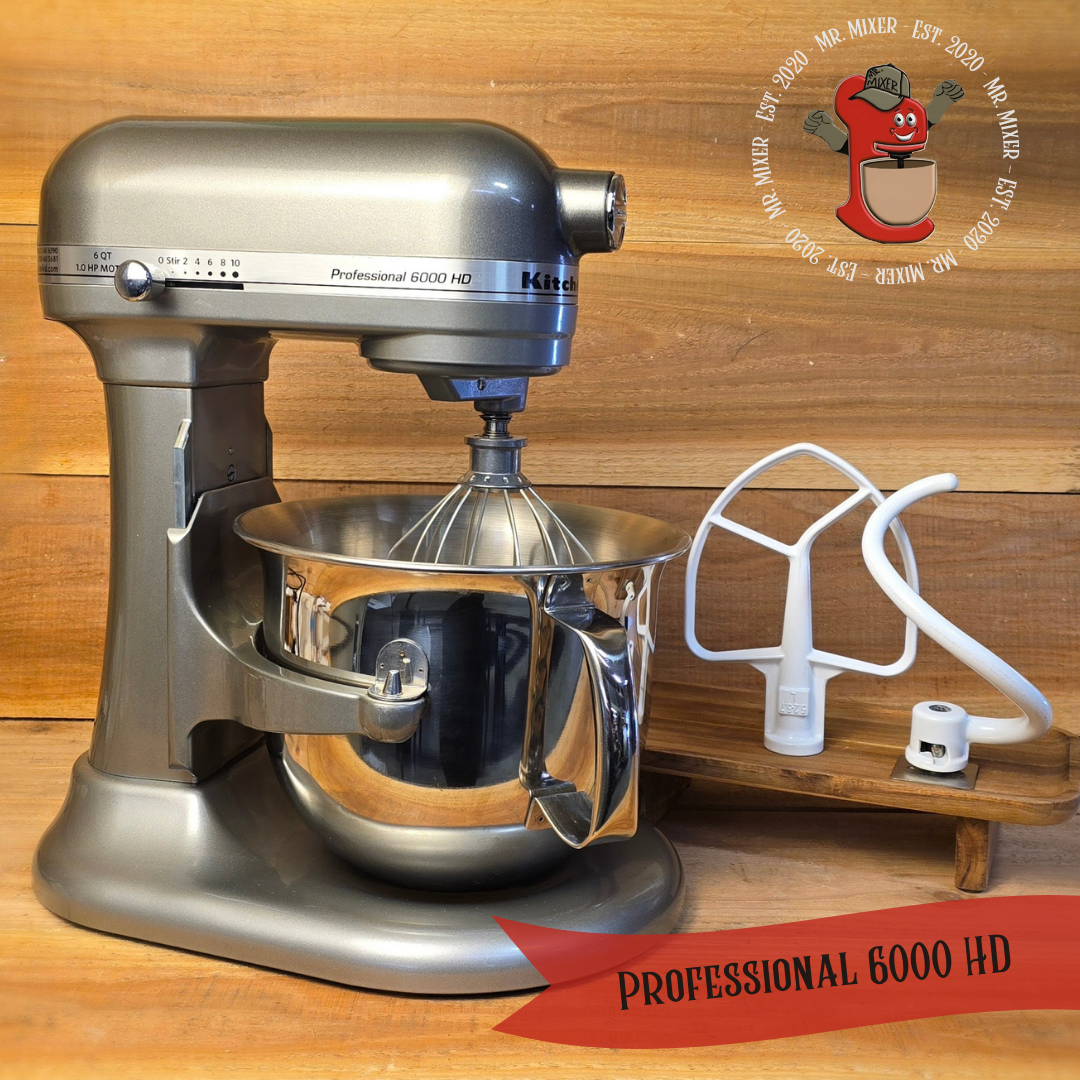 Mr. Mixer Upgraded KitchenAid Professional 6000 HD 6 Quart with Coated Attachments #91