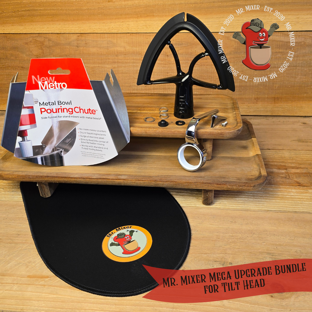Mr. Mixer Mega Upgrade Bundle for Tilt Head KitchenAid Mixer Compatible With Artisan/Classic/Classic Plus/Ultra Power