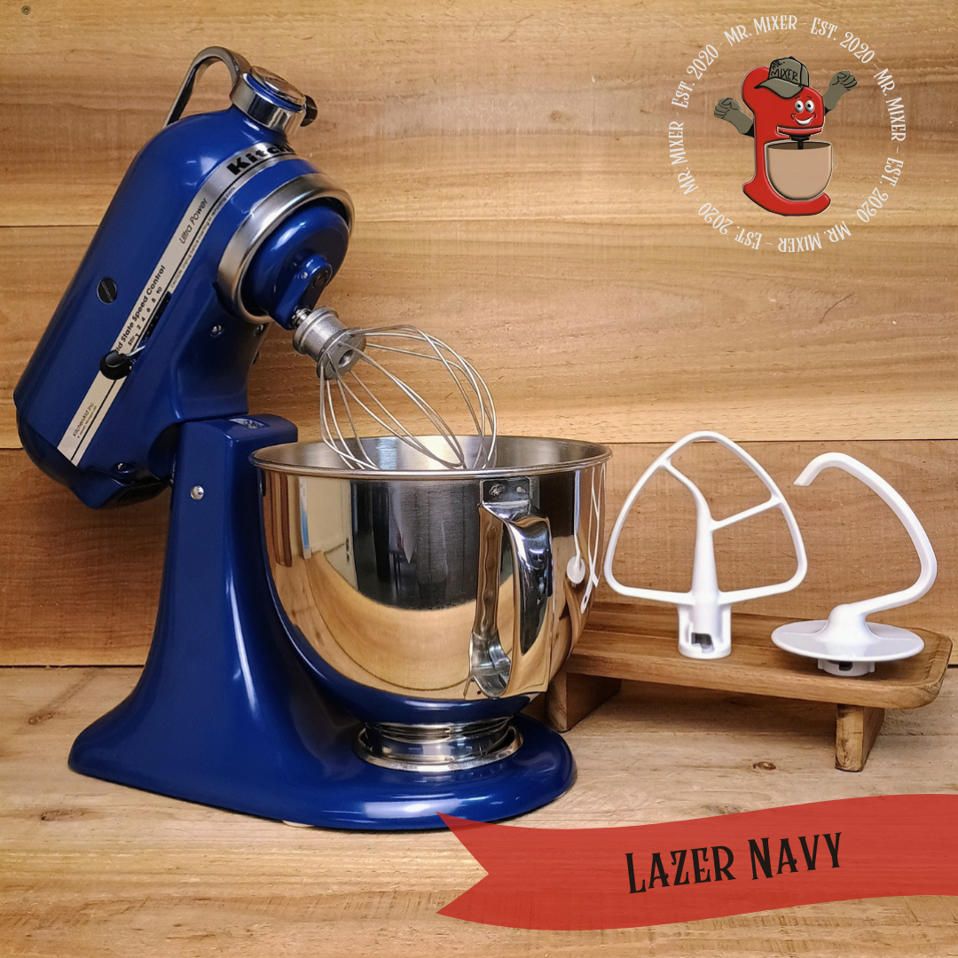 Mr. Mixer Upgraded KitchenAid Lazer Navy With Coated Attachments