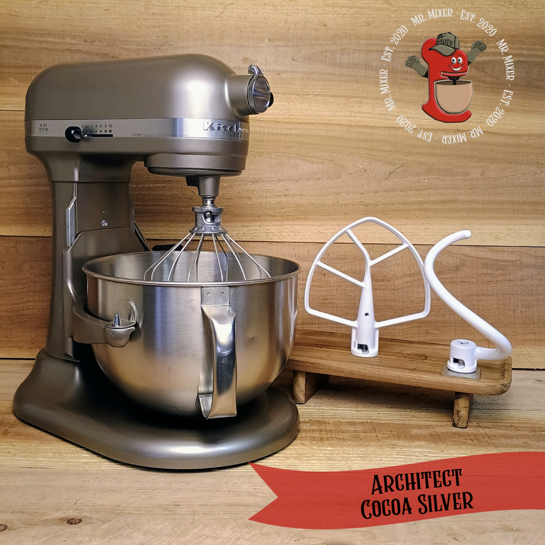 Mr. Mixer Upgraded KitchenAid Architect (KP26MIXACS) 6 Quart Cocoa Silver With Coated Attachments #287