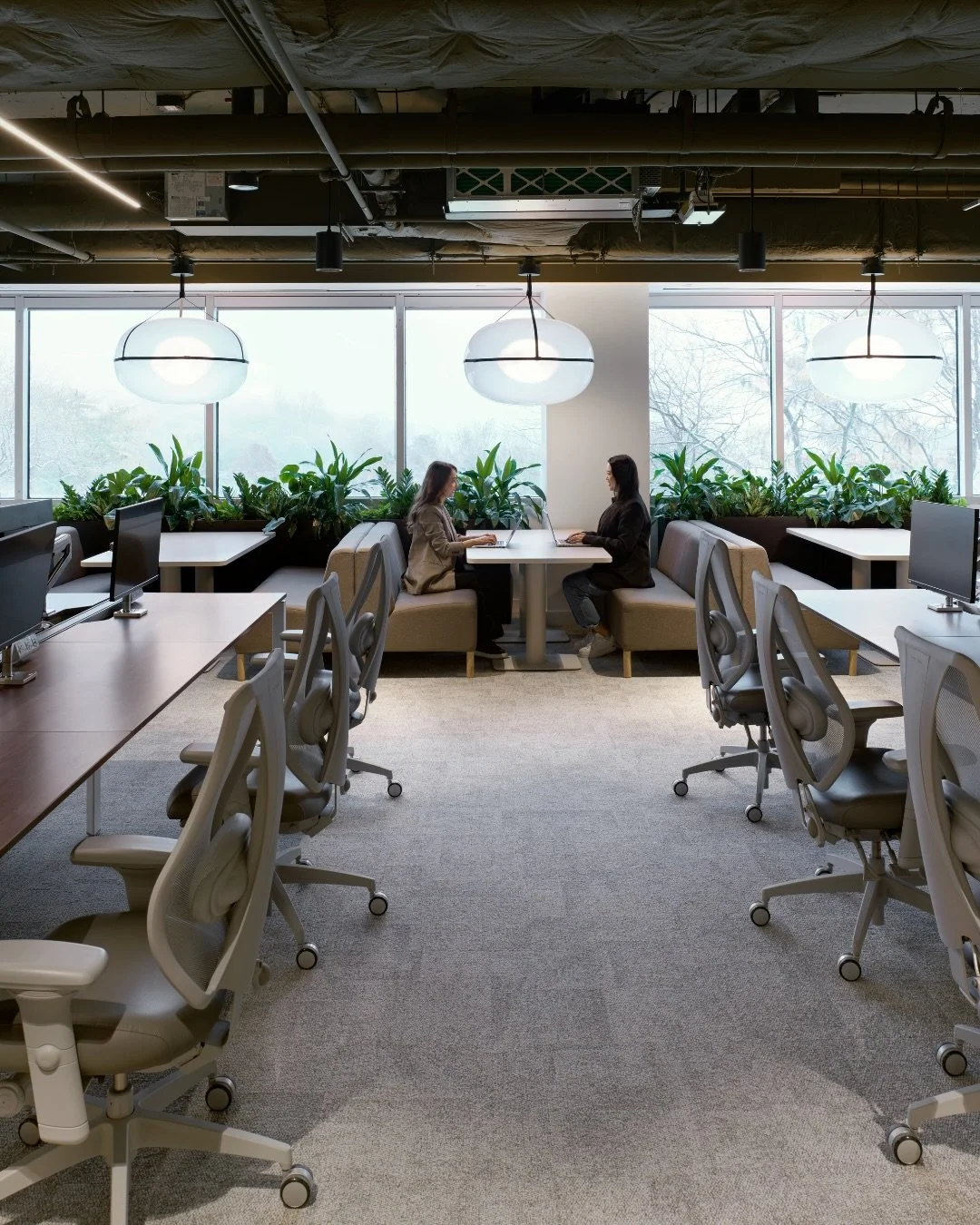 OPG, located in Oshawa and designed by HOK, is a strong example of how performance decorative luminaires from A-N-D support functional illumination in commercial spaces while adding character and intrigue.

Featured in prominent positions throughout 