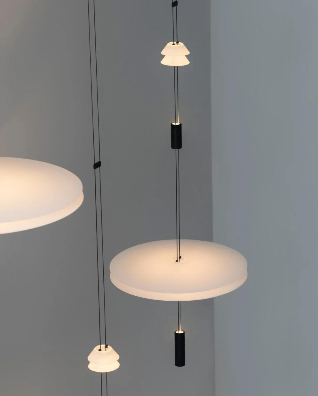 Light, balance, and quiet drama.

Flamingo and Flamingo Mini by @vibialight are all about restraint&mdash;floating planes of light that feel almost weightless in space. Designed to soften large volumes or bring intimacy to smaller moments, the collec