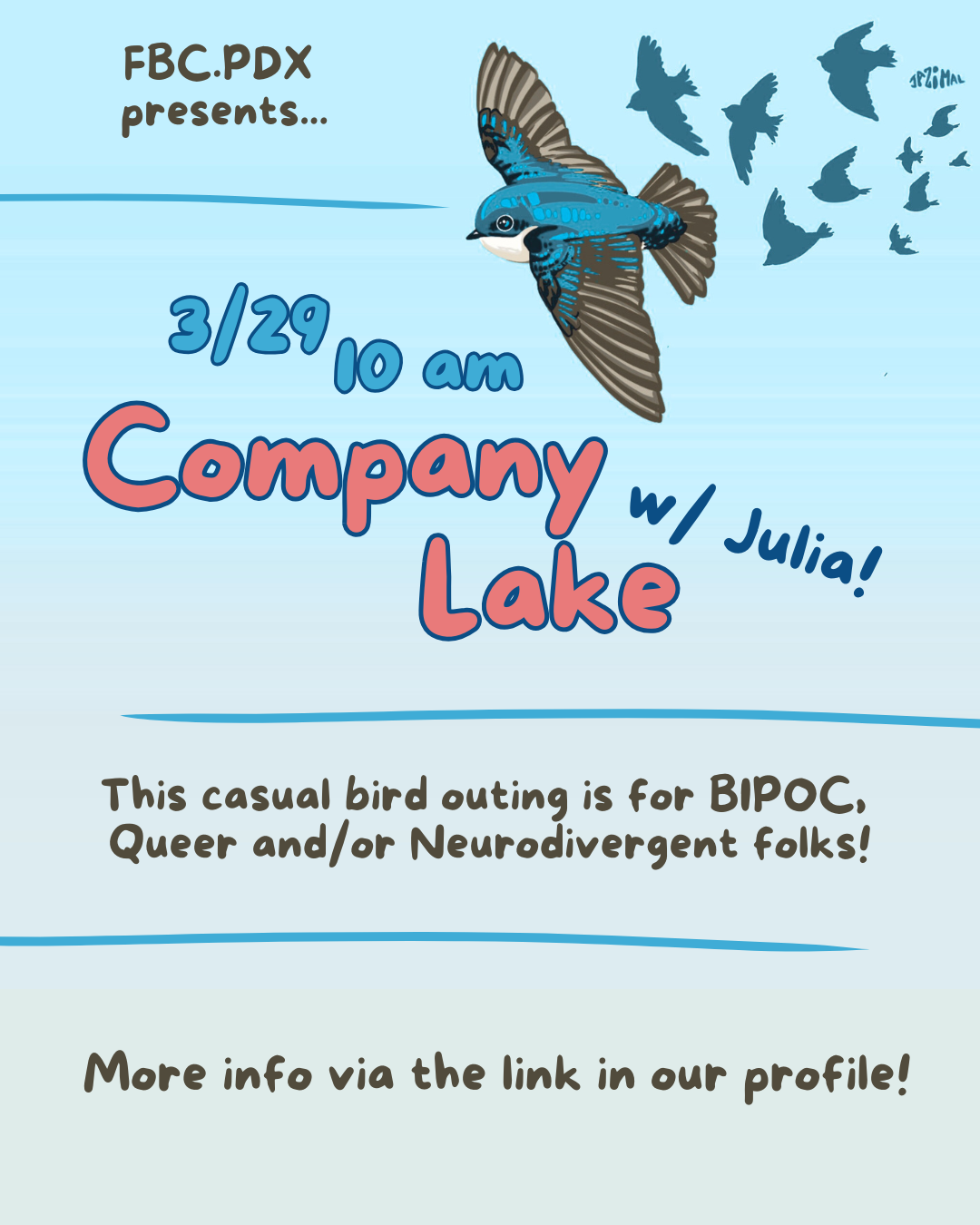 PDX - Casual Birding w/ Julia @ Company Lake