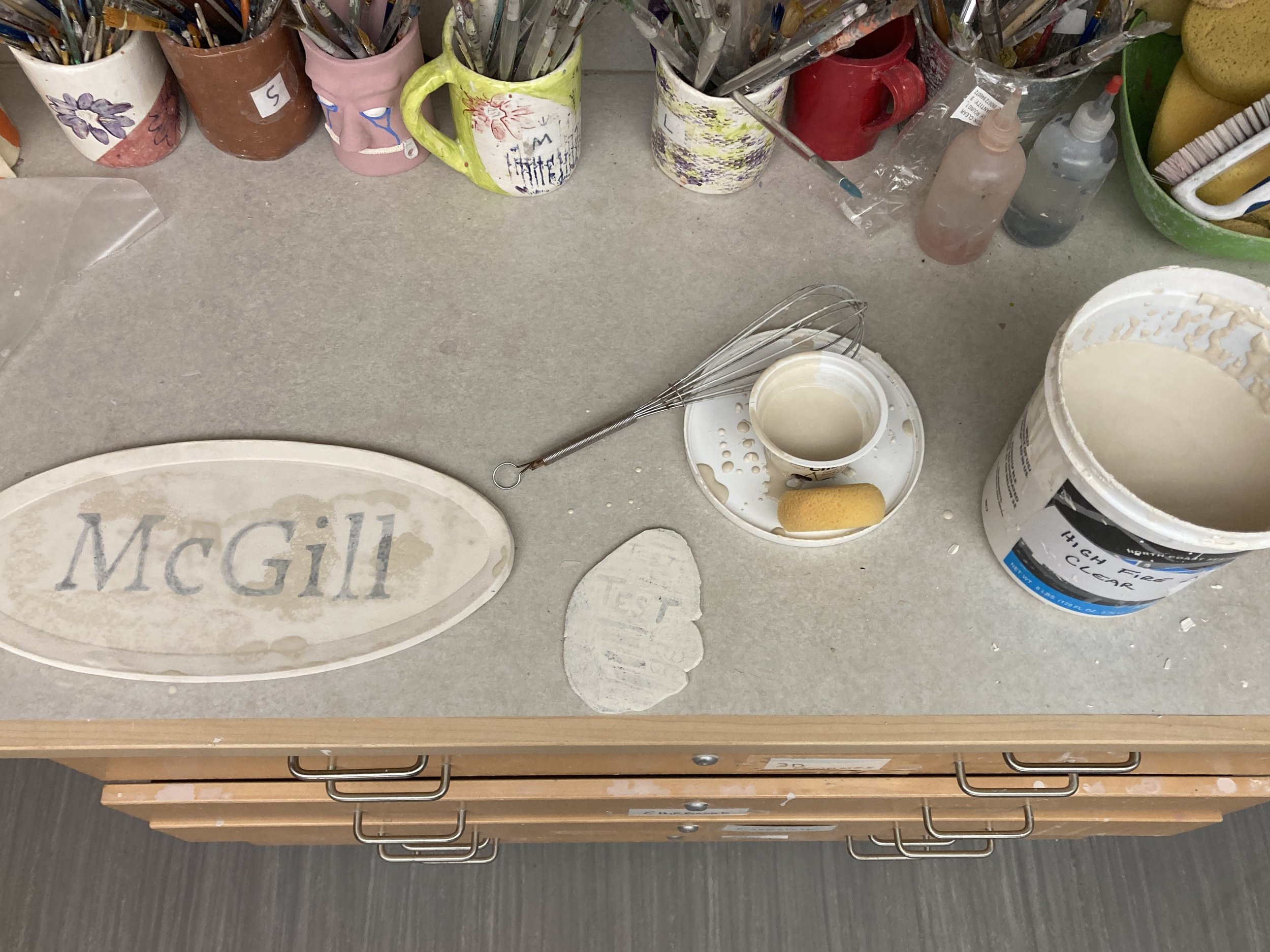 Testing underglazes