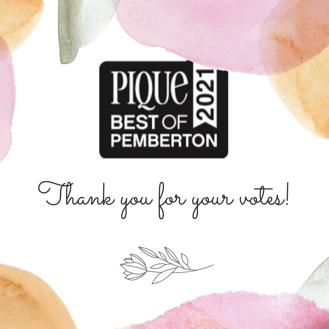 Thank you so much for your votes! 

We can&rsquo;t believe that we won the 2021 &ldquo;Favourite Wellness/Fitness Service&rdquo; in Pemberton; we&rsquo;re so humbled. Thank you 🙏 

We have an incredible team of rockstars at Ivy and I think you&rsquo
