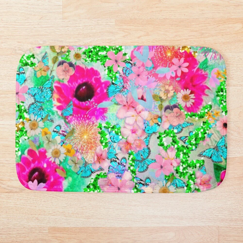 Pretty Butterflies Bath Mat