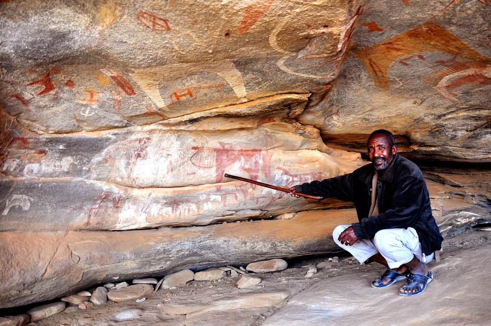  So this is Laas Geel, which is in the middle of nowhere Somalia, and home to some of the most impressive cave paintings anywhere on the planet. Approximately 400 people visit them per year (according to their guestbook back in 2010). A highly recomm