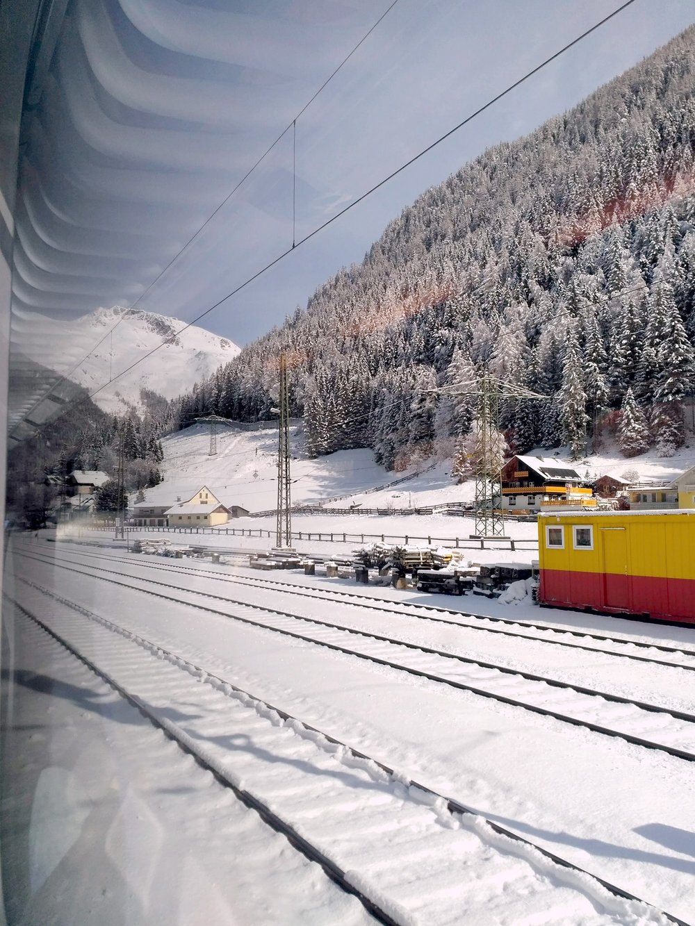  On the train to Berlin for a tourism fair that was cancelled the previous day 