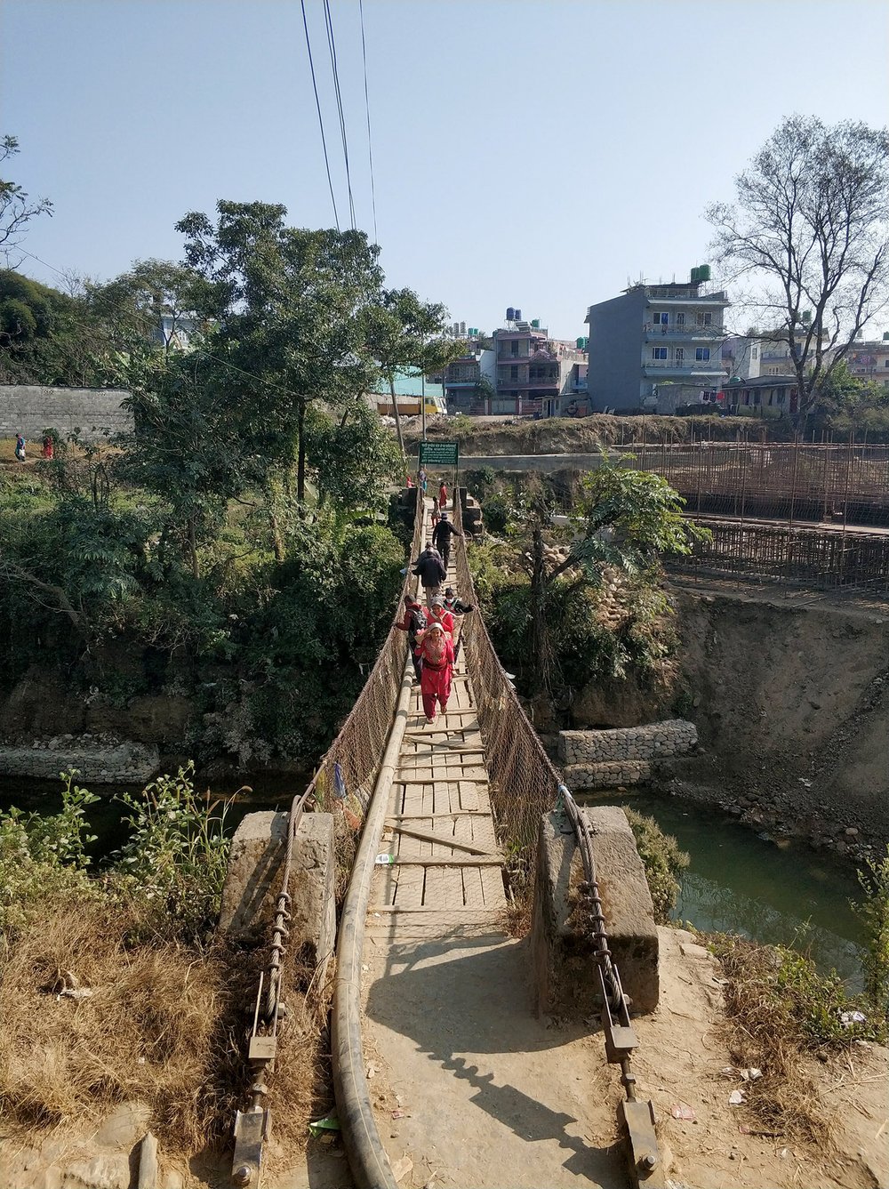  Of course, for locals this is totally normal - and, full disclosure, they're currently building a proper bridge next to this one (although it's Nepal, so it's not going to be finished any time soon) 