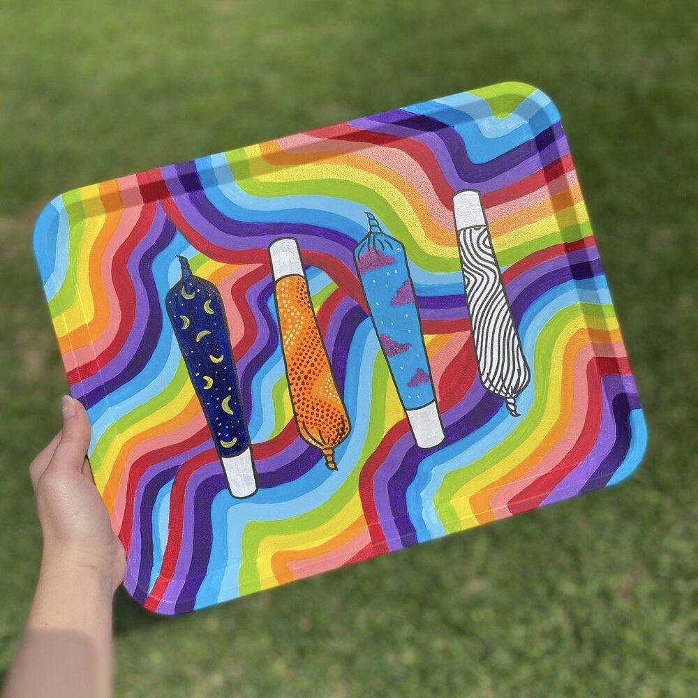 Rainbow Connection Rolling Tray