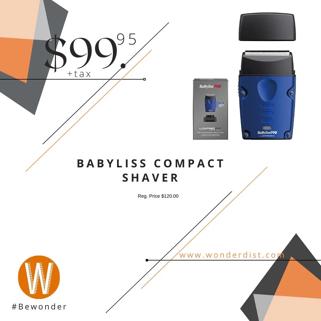 @babylissprobarber Compact Shaver Series 
✔️Compacto
✔️Liviano
✔️Batería Lithium
✔️Navaja Hipoalergénica
✔️Ideal para Viajeros y/o cargarlo en su carro 
ES EL PERFECTO PARA ESAS VACACIONES y/o REGALO DE NAVIDAD 😉
Búscalo Ya ⬇