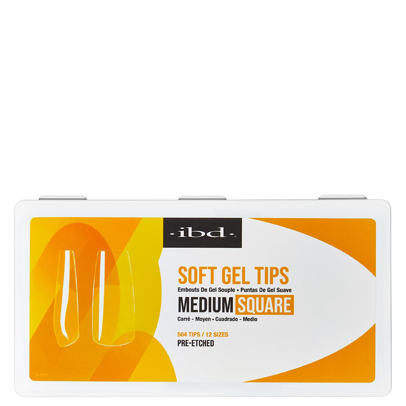 IBD SOFT MED SQUARE GEL TIPS