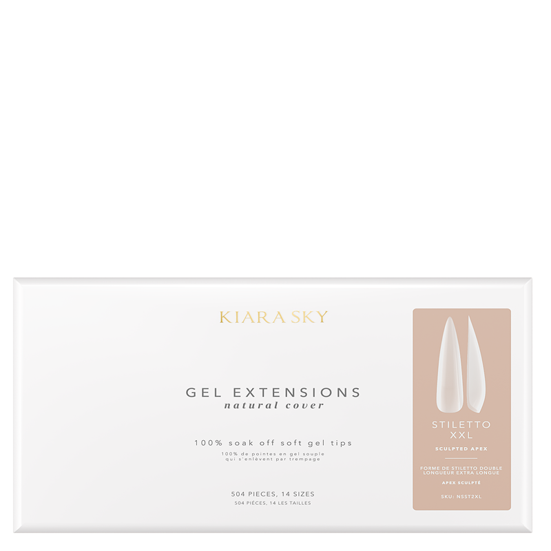 KS NATURAL STILETTO GELLY TIPS