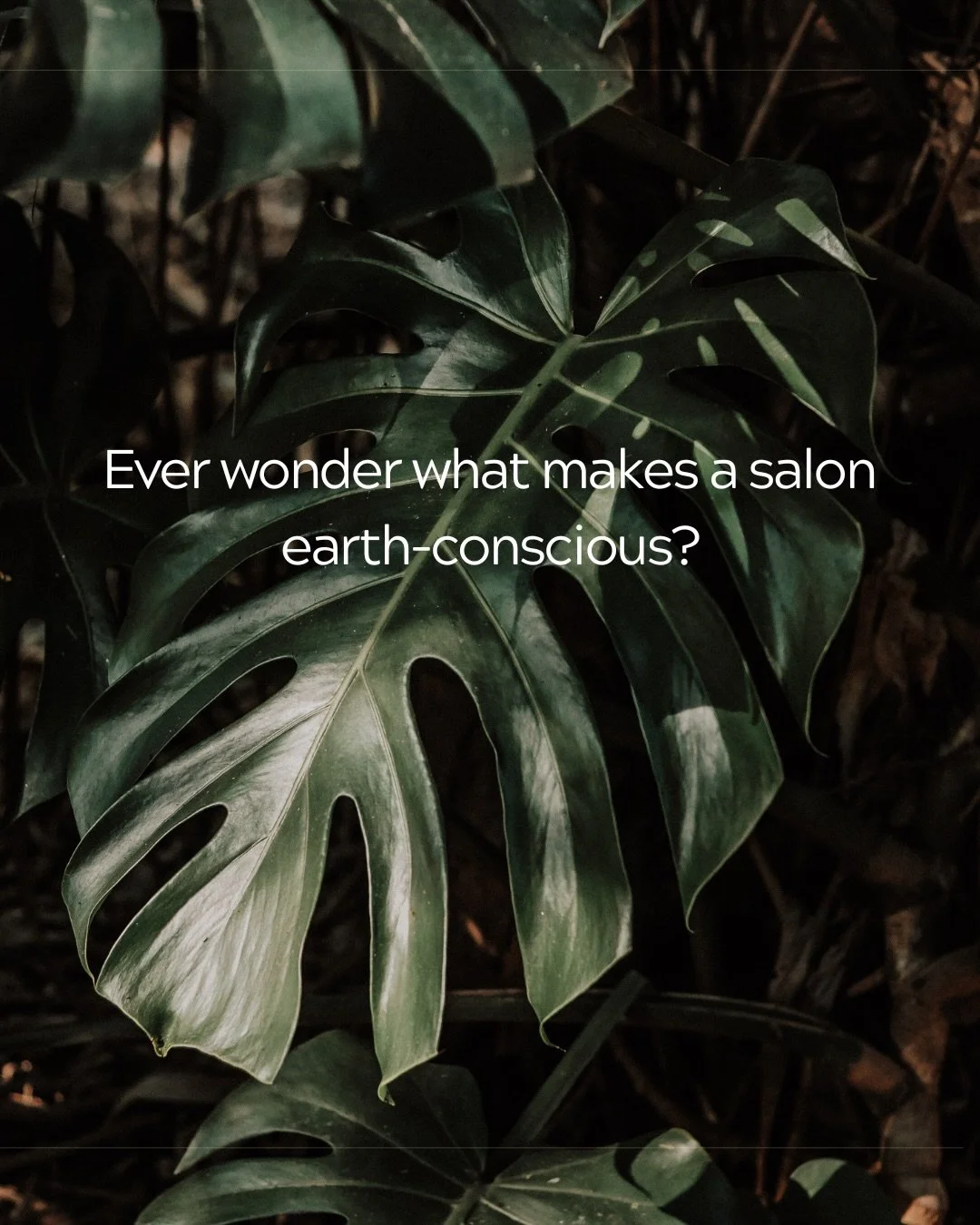 A more earth-conscious salon isn&rsquo;t built on one big change&mdash;it&rsquo;s shaped by the choices made every day.

As a Green Circle Salon ♻️, we&rsquo;re able to recover and recycle the majority of our salon waste&mdash;keeping what we can out