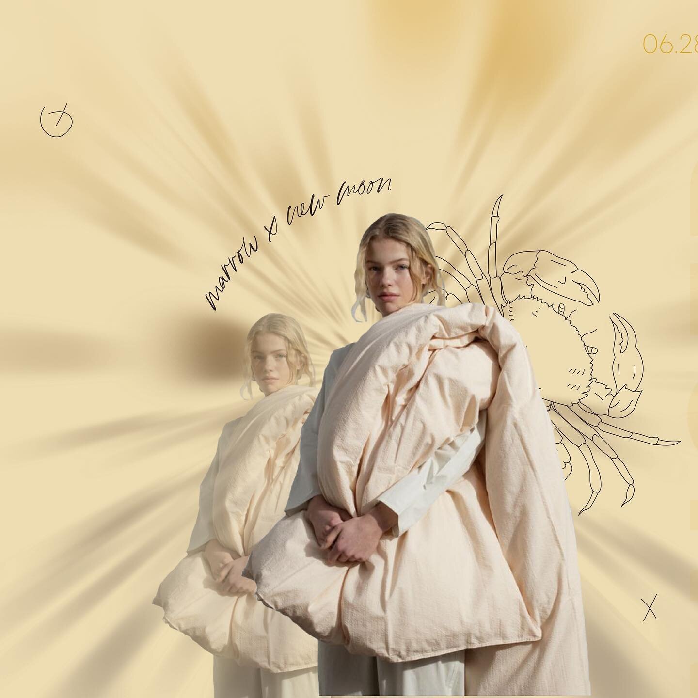 NEW MOON X MARROW MOOD -
C A N C E R &hellip;

Do you feel the sand beneath your feet? Or, has it been too easy to retreat into the gentle comfort of what&rsquo;s known, making it seem as if you are drifting alone amongst the sea? If you are feeling 