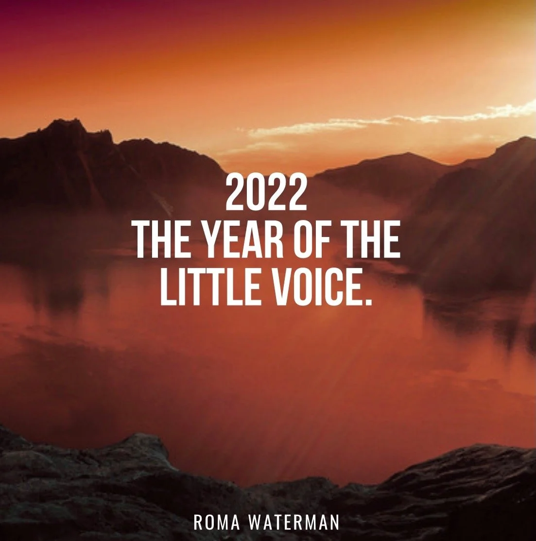 2022- THE YEAR OF THE LITTLE VOICE