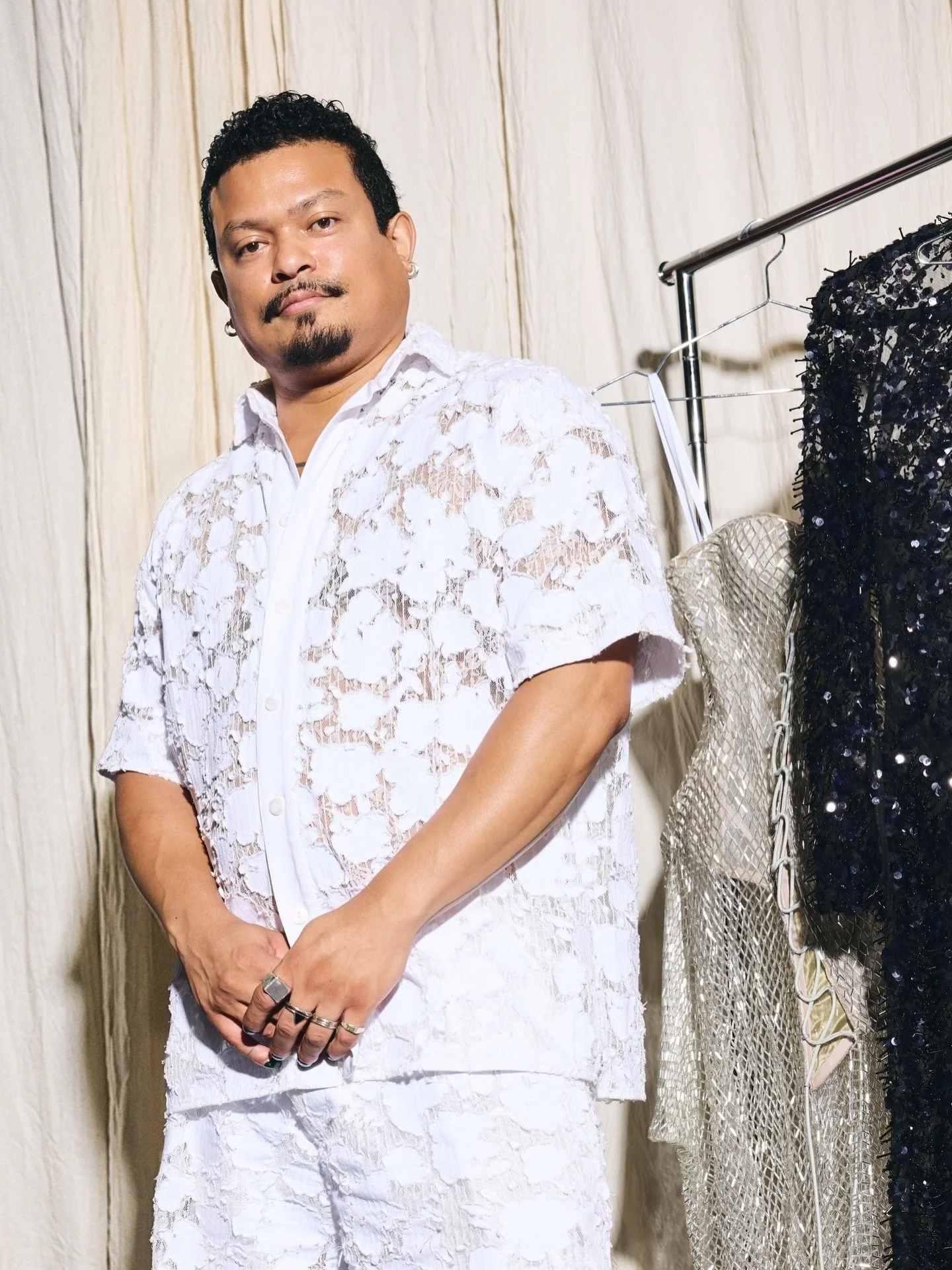 Last week our ten National Designer Award x @davidjonesstore finalists stepped into their final round of judging, presenting their collections and business vision in person to our judging panel of industry leaders: @ralphralphsmith @bridgetveals @chr