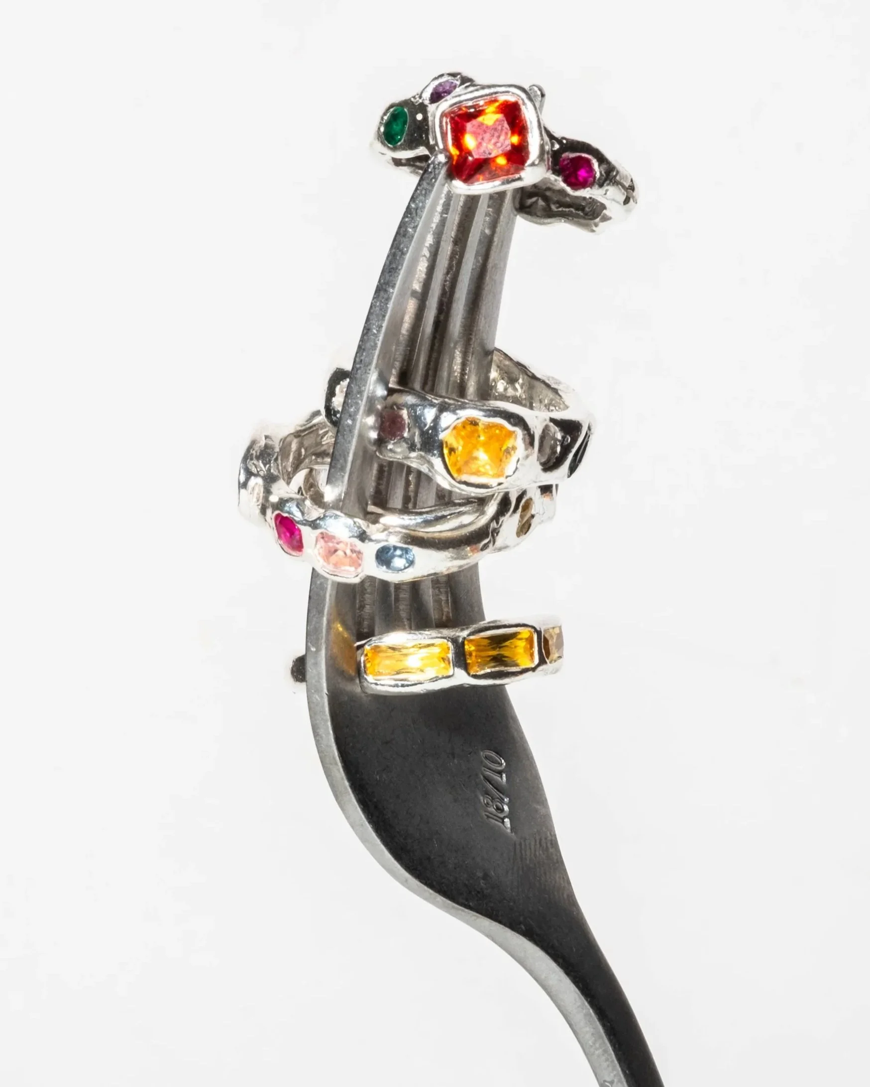 ORGANIC SILVER RING MAKING CLASS WITH STONES