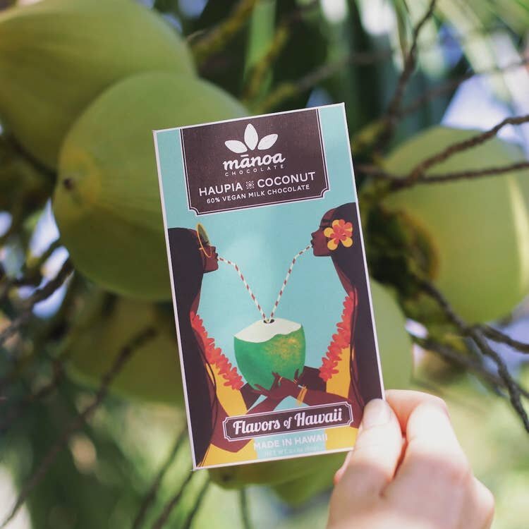Haupia Coconut chocolate bar.
